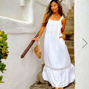 NWT Splendid Casey White Maxi Dress